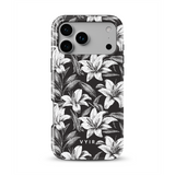 Monochrome Lilies - Tough Funda para móvil