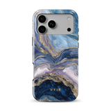 Golden Luxe Marble Blue - Tough Funda para móvil