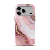 Golden Luxe Marble Pink - Shockproof Phone Case - VYIR
