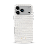 Croc Leather Print White - Tough Funda para móvil