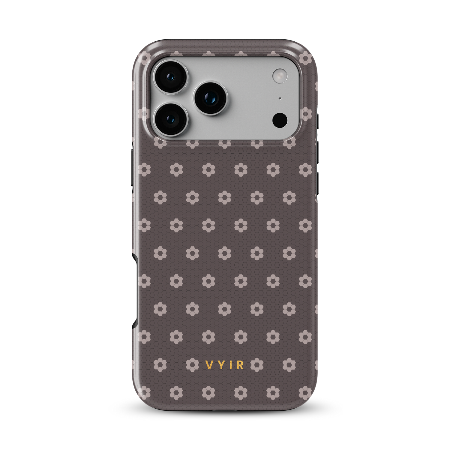 VYIR Signature Flowers, Taupe - Shockproof MagSafe iPhone Case - VYIR