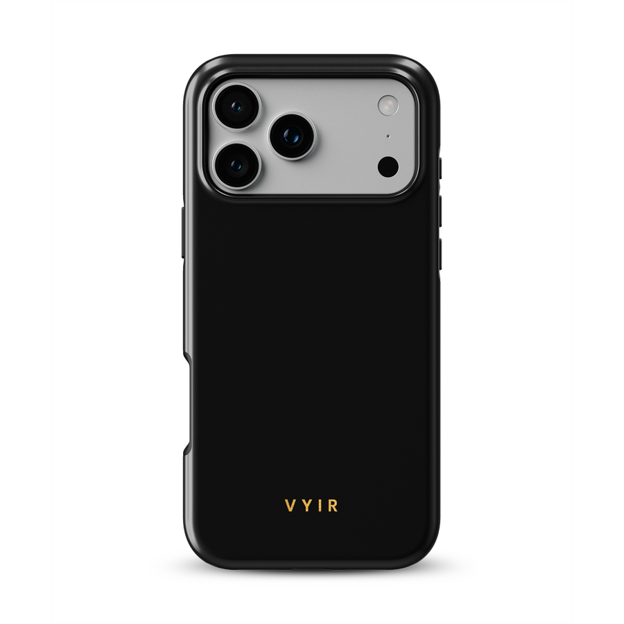 VYIR Signature Solid Colors, Negro - Tough MagSafe Funda para móvil