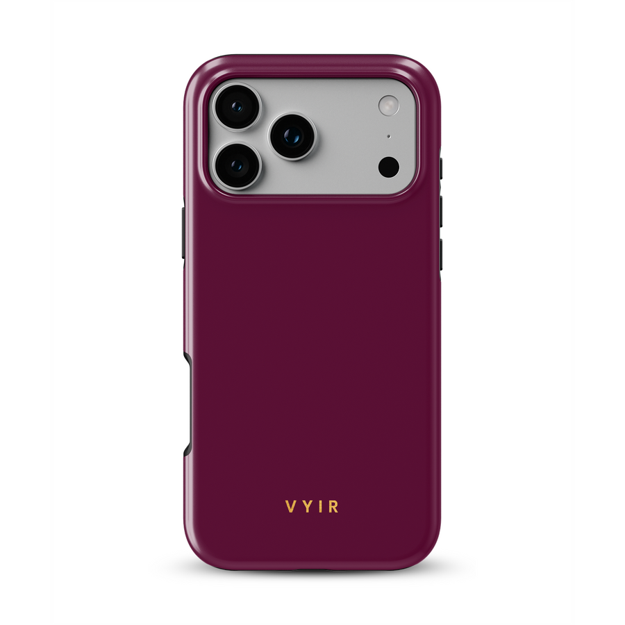 VYIR Signature Solid Colors, Burdeos - Tough MagSafe Funda para móvil
