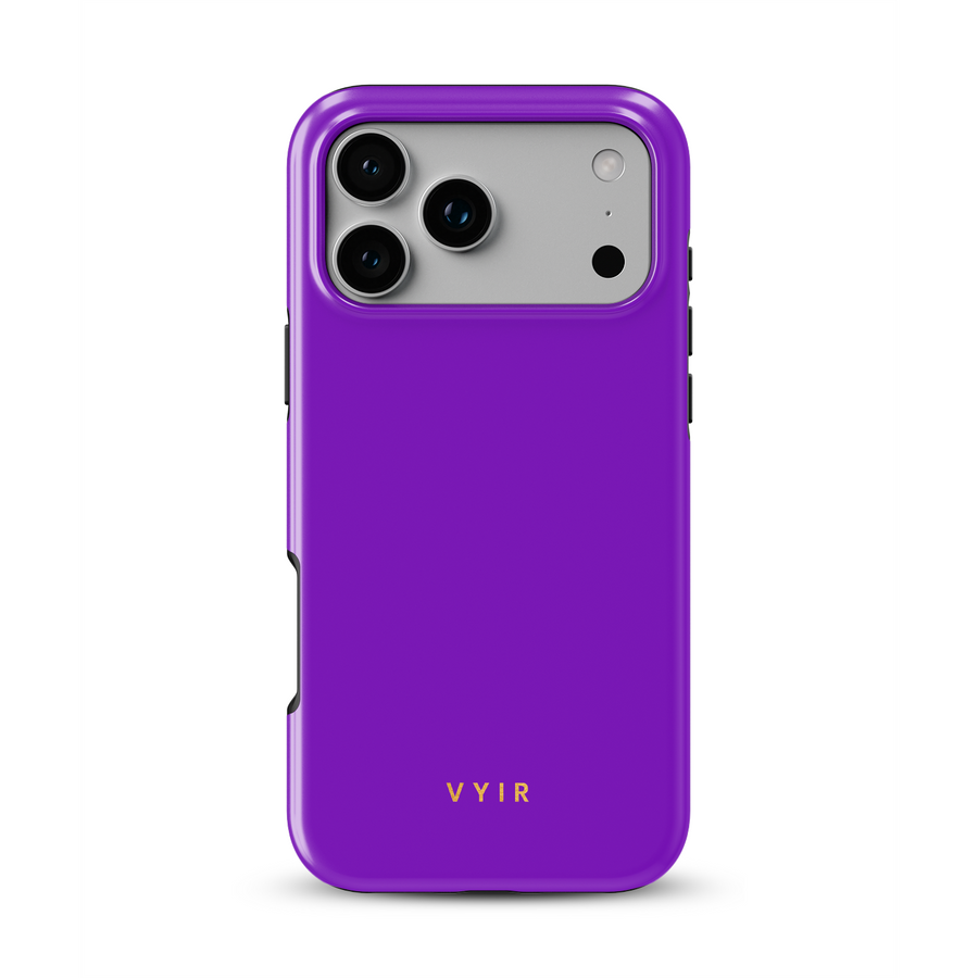 VYIR Signature Solid Colors, Morado - Tough MagSafe Funda para móvil