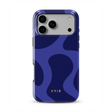 Swirl Lines, Azul marino - Tough Funda MagSafe para iPhone