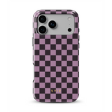Tiny Checker, Ciruela - Tough Funda MagSafe para iPhone