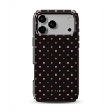 Tiny Polka Dots, Chocolate - Tough Funda MagSafe para iPhone