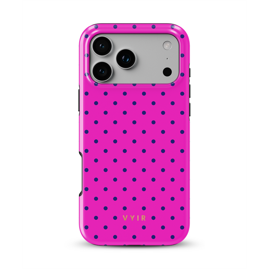 Tiny Polka Dots, Rosa intenso - Tough Funda MagSafe para iPhone