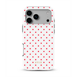 Tiny Polka Dots, Chispa roja - Tough Funda MagSafe para iPhone
