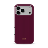 Vertical Stripes, Merlot - Tough Funda MagSafe para iPhone
