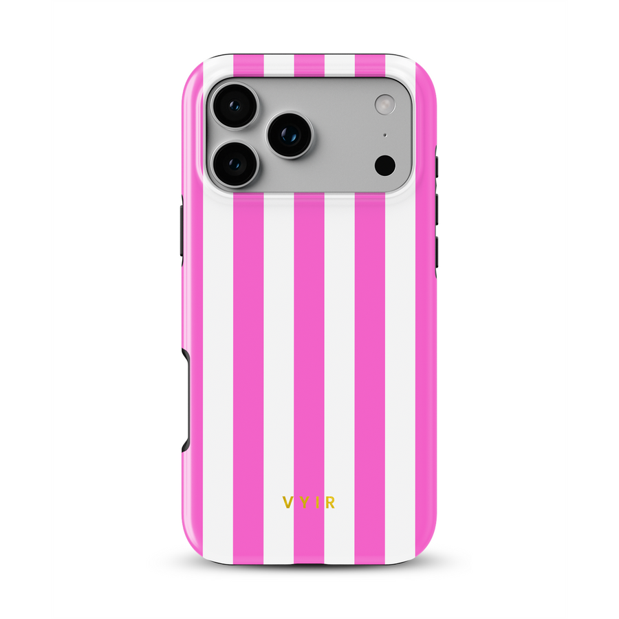 Vertical Stripes, Fashion Pink - Tough Funda MagSafe para iPhone