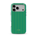 Vertical Stripes, Verde Goldline - Tough Funda MagSafe para iPhone