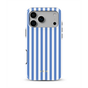 Vertical Stripes, Parisian Blue - Shockproof Phone Case - VYIR
