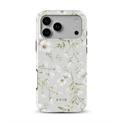 White Blossom Drift - Shockproof MagSafe iPhone Case - VYIR