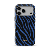 Zebra Luxe, Azul índigo - Tough Funda MagSafe para iPhone