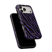 Zebra Luxe, Violet - Shockproof MagSafe iPhone Case - VYIR