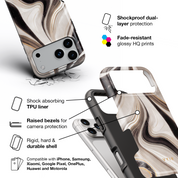 Cocoa Marble - Shockproof Phone Case - VYIR