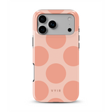 Big Polka Dots, Melocotón Pop - Tough Funda para iPhone