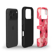 Pink Hibiscus Glow - Shockproof Phone Case - VYIR