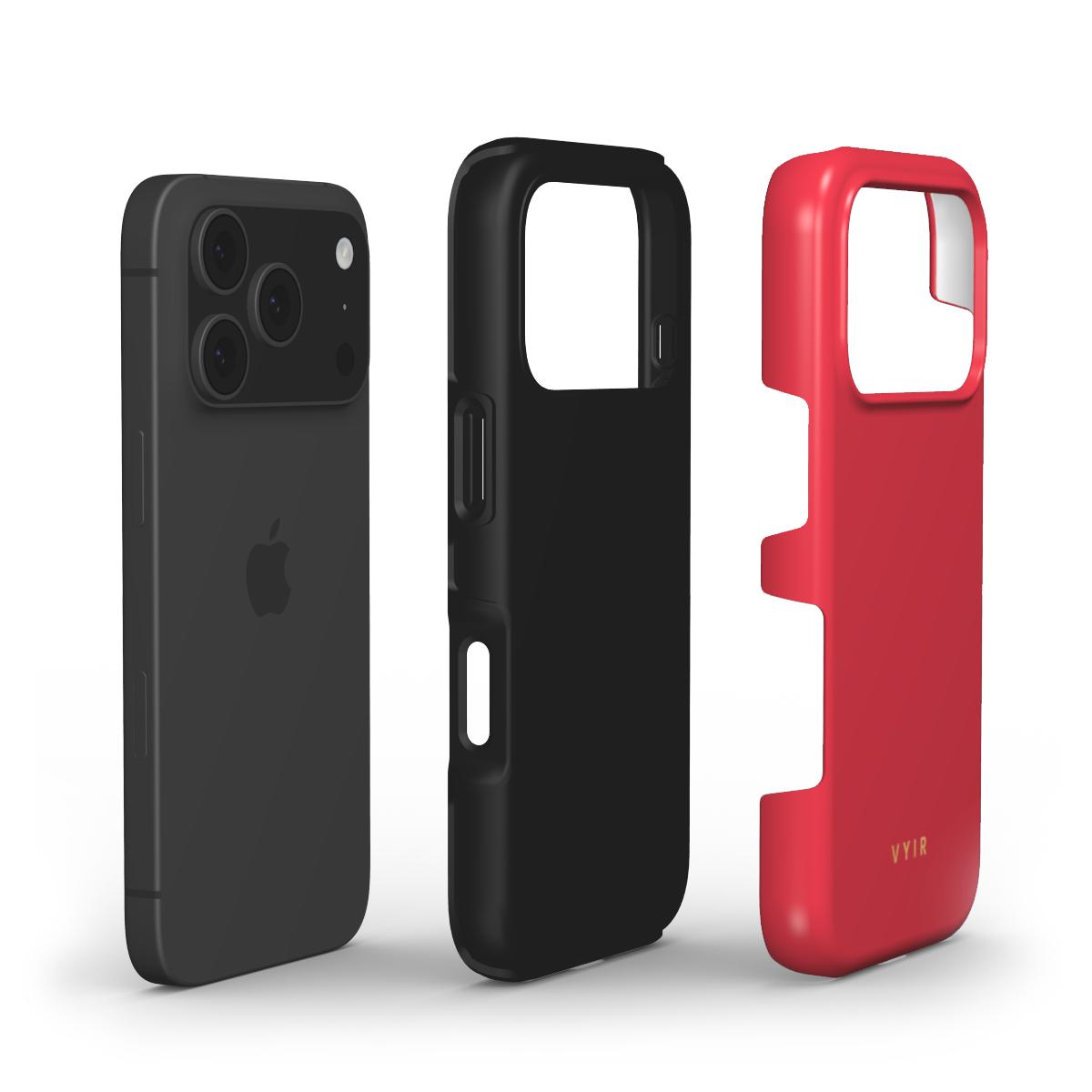 VYIR Signature Solid Colors, Red - Shockproof Phone Case - VYIR