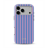Vertical Stripes, Sueño de azul vincapervinca - Tough Funda para móvil