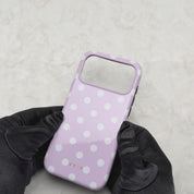 Classic Polka Dots, Pastel Pink - Tough Funda MagSafe para iPhone
